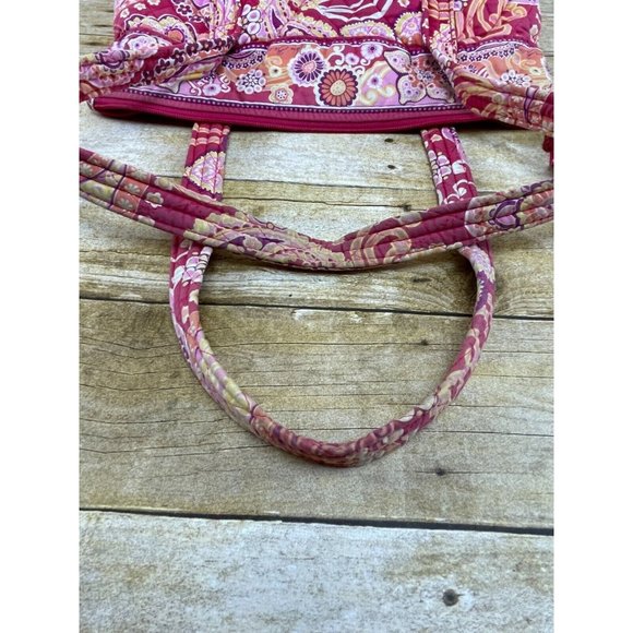 Vera Bradley Raspberry Fizz 2008 Retired Pattern Shoulder Strap Purse Tote EUC - Picture 11 of 12